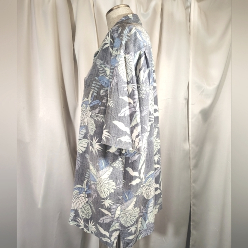 Tommy Bahama Shirt+Cap, Men SILK Short Sleeve Tropical Bttn Down,Collar, Pckt, L - Picture 11 of 16